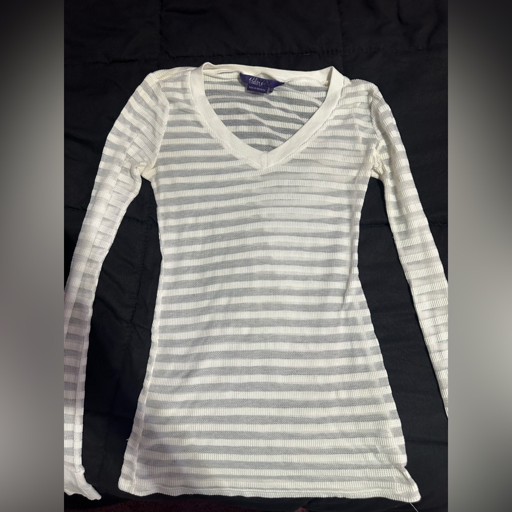 Miley Cyrus & Max Azria White Long Sleeve Tee
